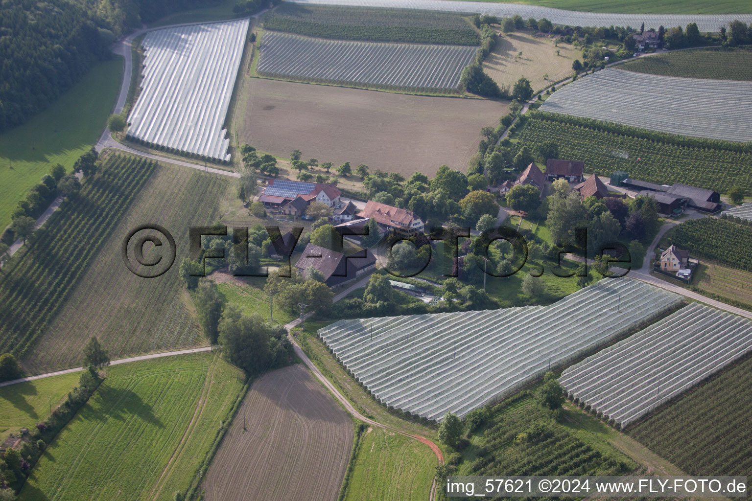 Vue aérienne de Gailhöfe dans le département Bade-Wurtemberg, Allemagne