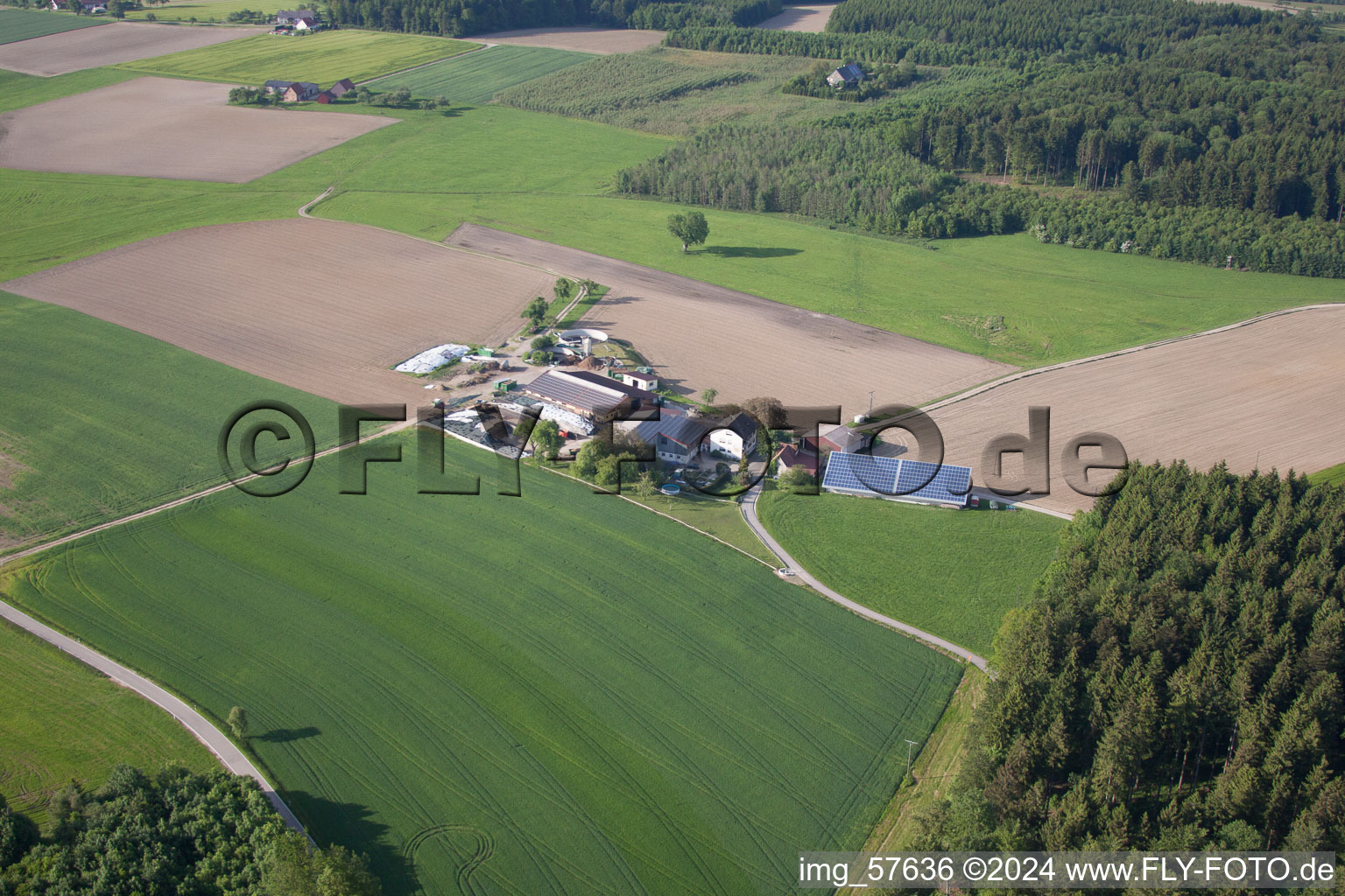 Vue aérienne de Selgetsweiler dans le département Bade-Wurtemberg, Allemagne