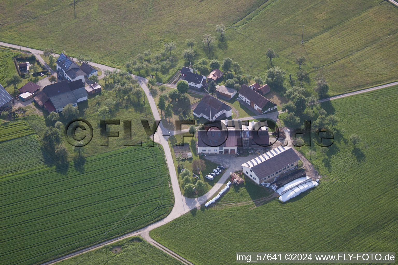 Vue aérienne de Roth dans le département Bade-Wurtemberg, Allemagne