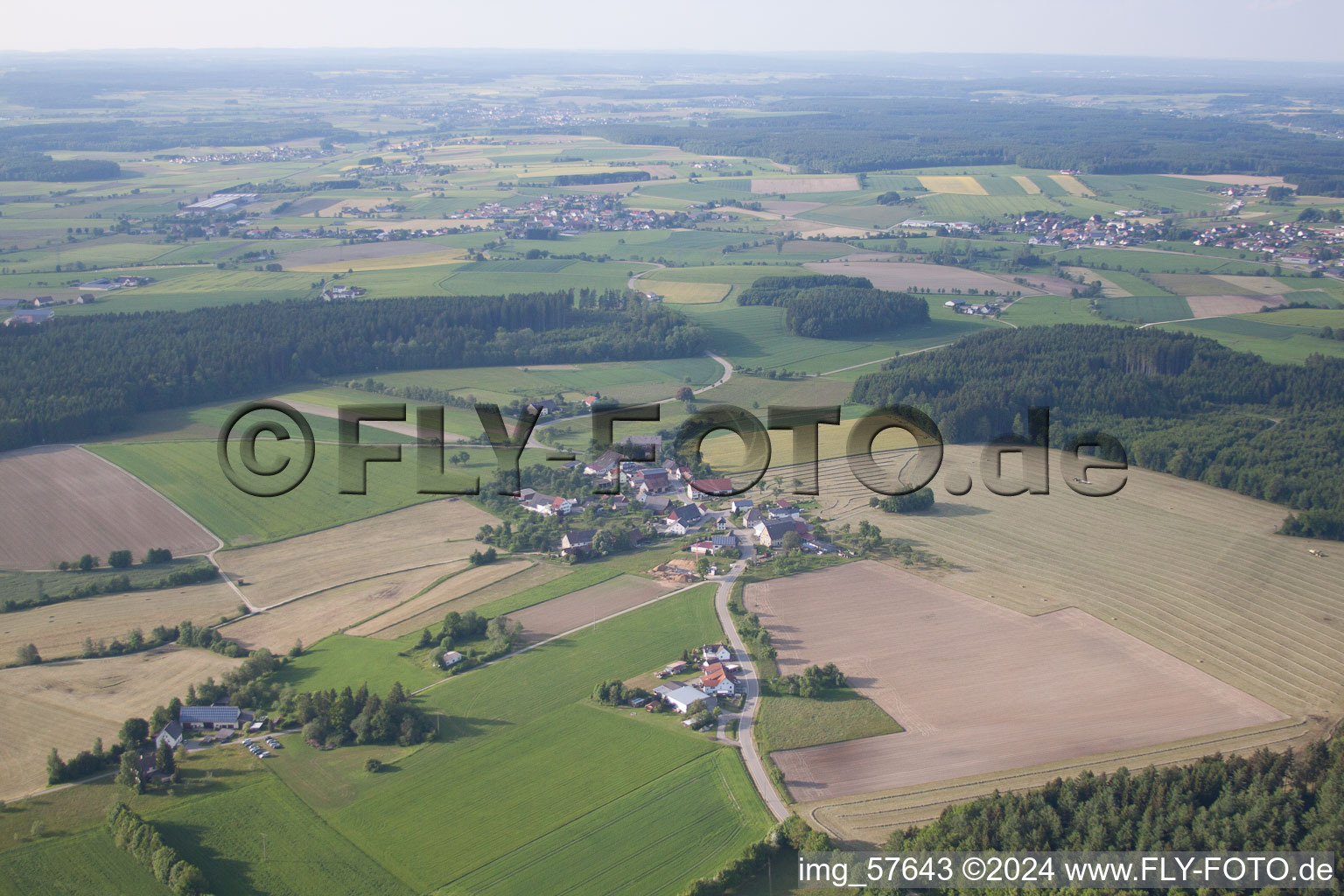 Vue oblique de Roth dans le département Bade-Wurtemberg, Allemagne