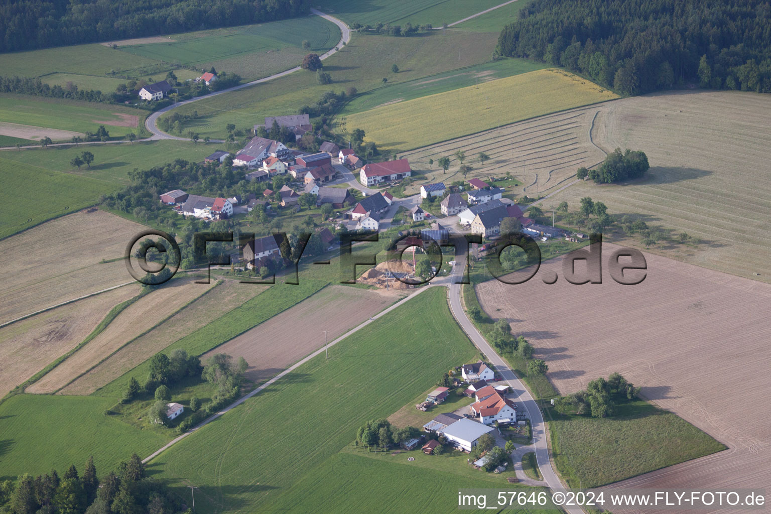 Roth dans le département Bade-Wurtemberg, Allemagne vue d'en haut