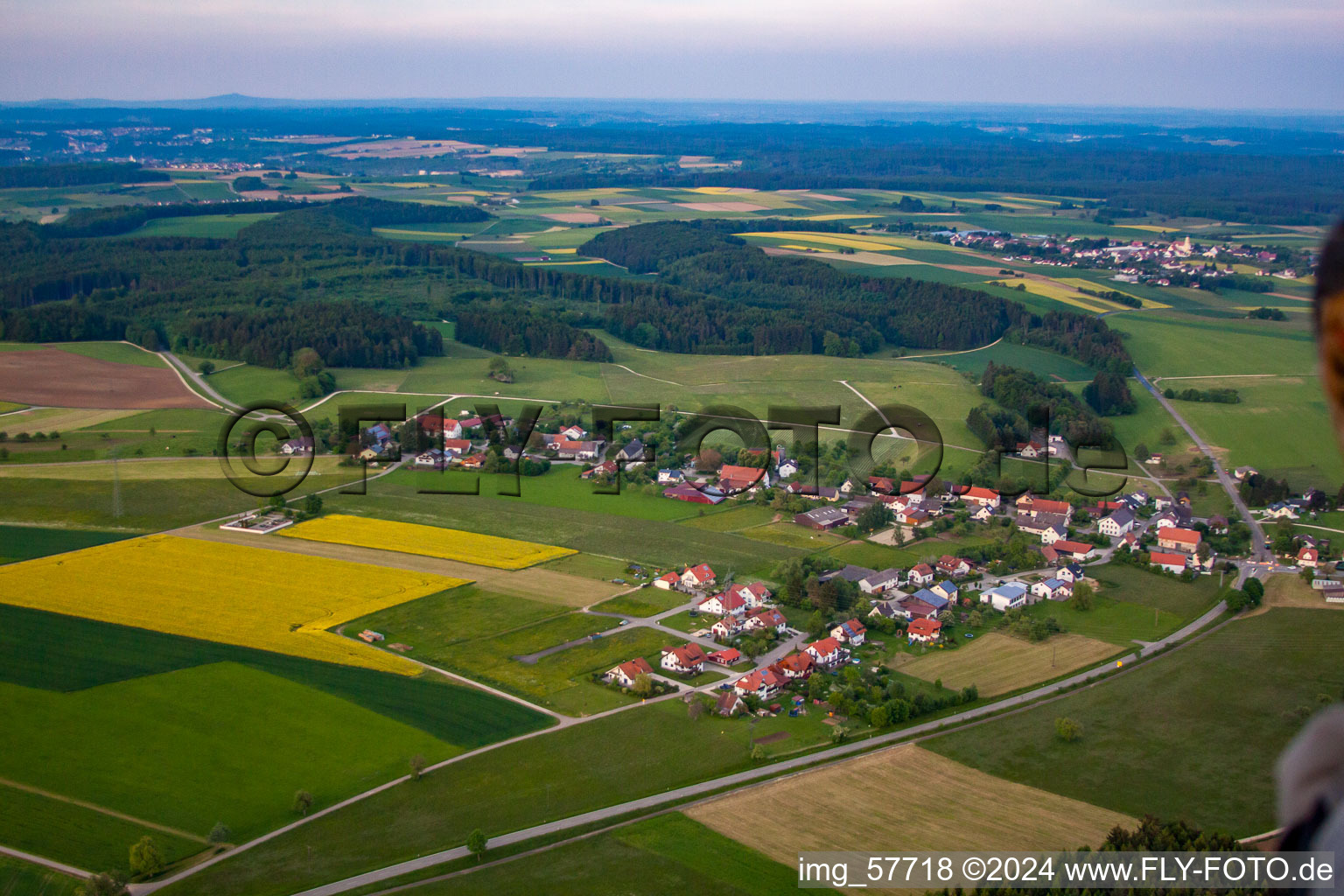 Vue aérienne de Quartier Langenhart in Meßkirch dans le département Bade-Wurtemberg, Allemagne