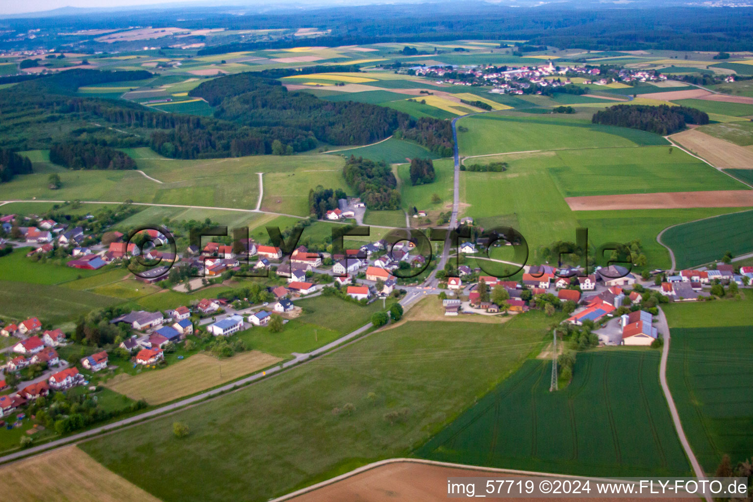 Vue aérienne de Quartier Langenhart in Meßkirch dans le département Bade-Wurtemberg, Allemagne