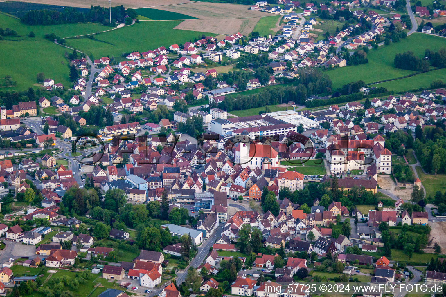 Meßkirch dans le département Bade-Wurtemberg, Allemagne d'un drone