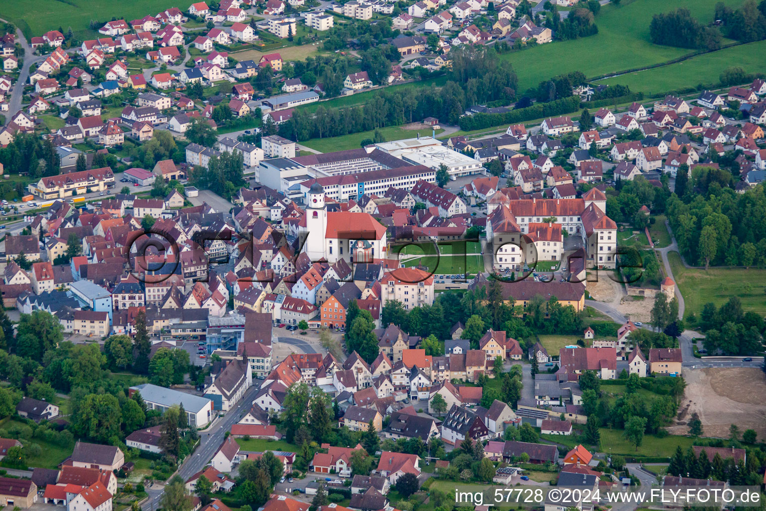 Photographie aérienne de Meßkirch dans le département Bade-Wurtemberg, Allemagne