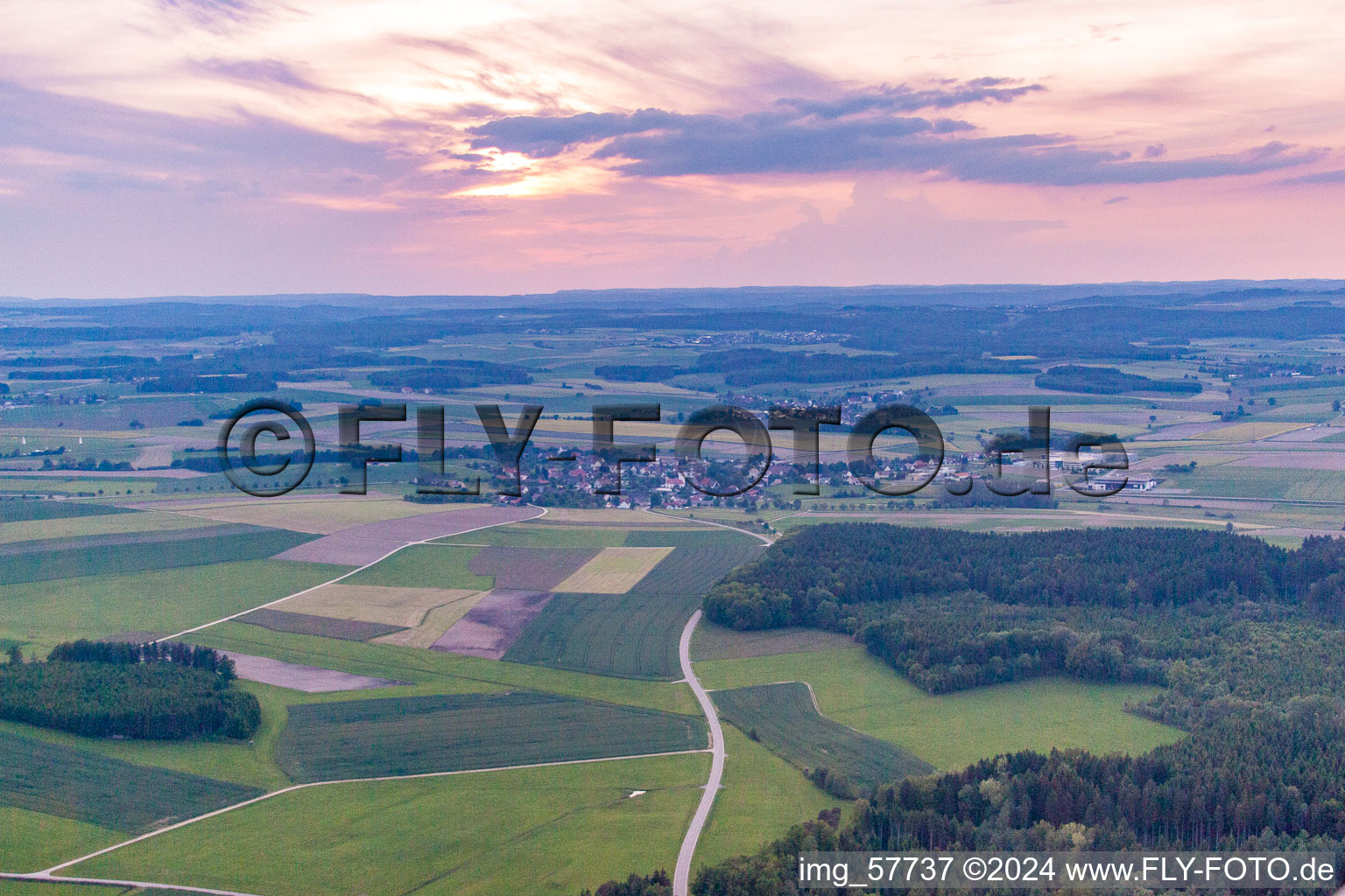 Photographie aérienne de Quartier Krumbach in Sauldorf dans le département Bade-Wurtemberg, Allemagne