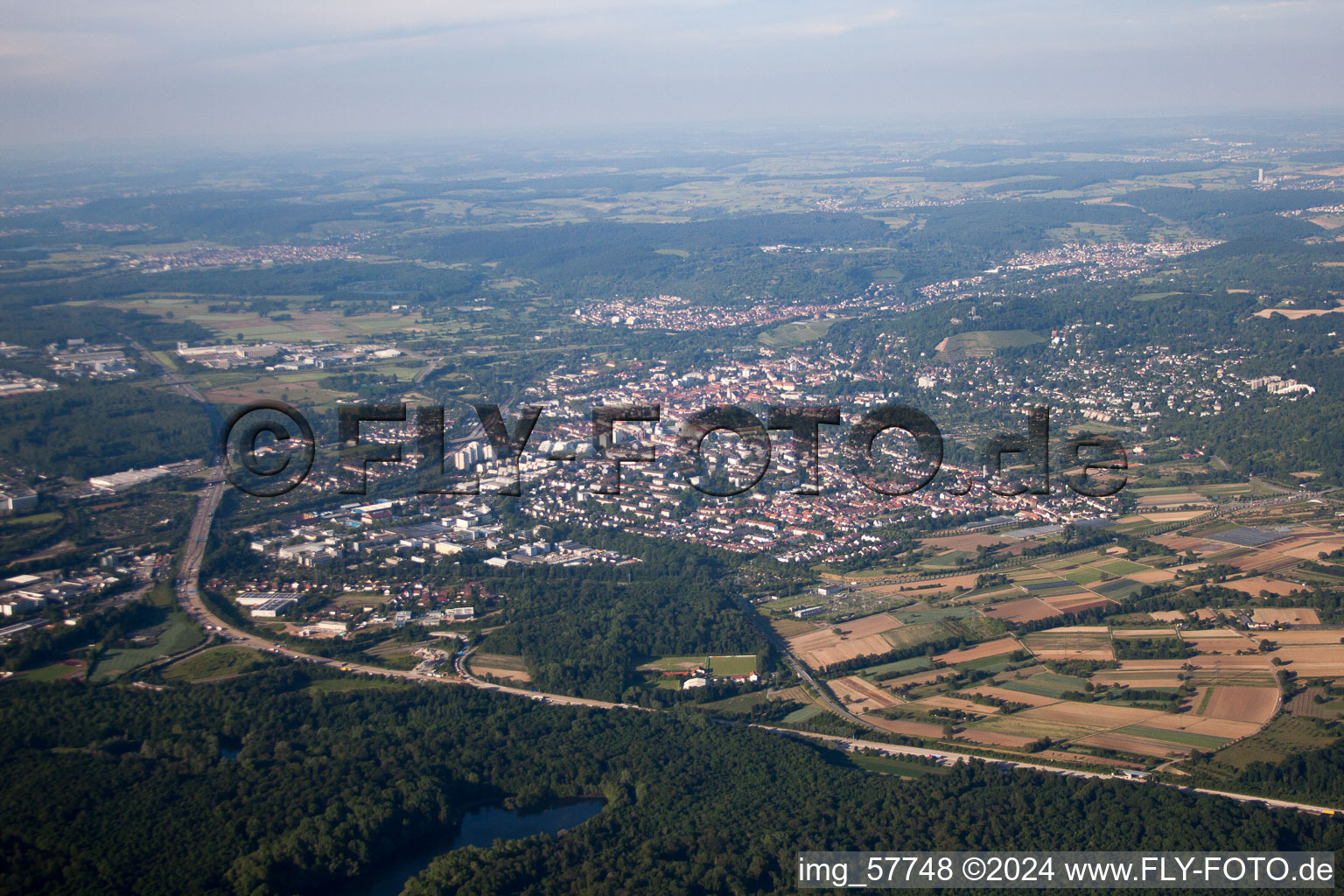 Photographie aérienne de Quartier Rüppurr in Karlsruhe dans le département Bade-Wurtemberg, Allemagne