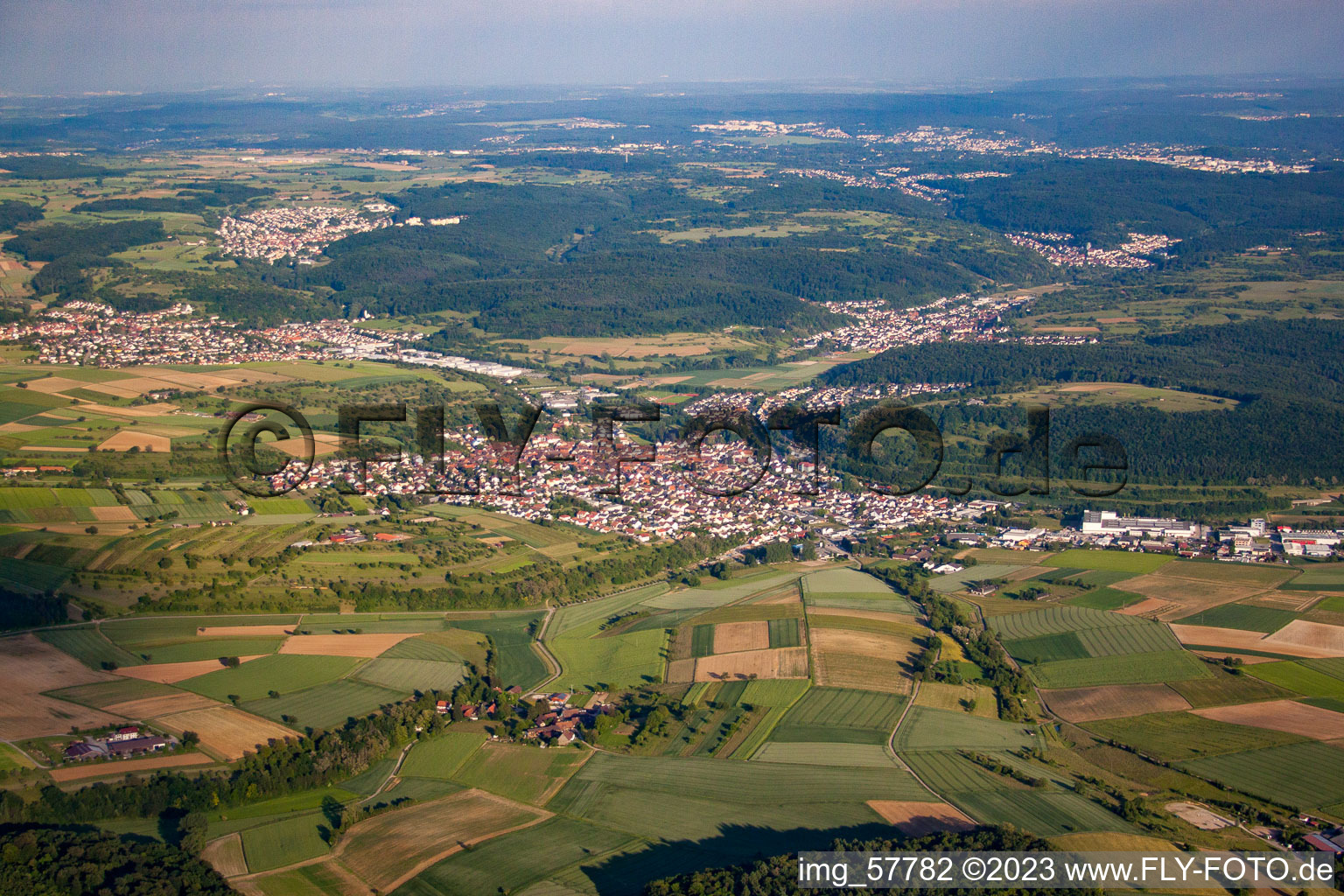 Photographie aérienne de Quartier Königsbach in Königsbach-Stein dans le département Bade-Wurtemberg, Allemagne