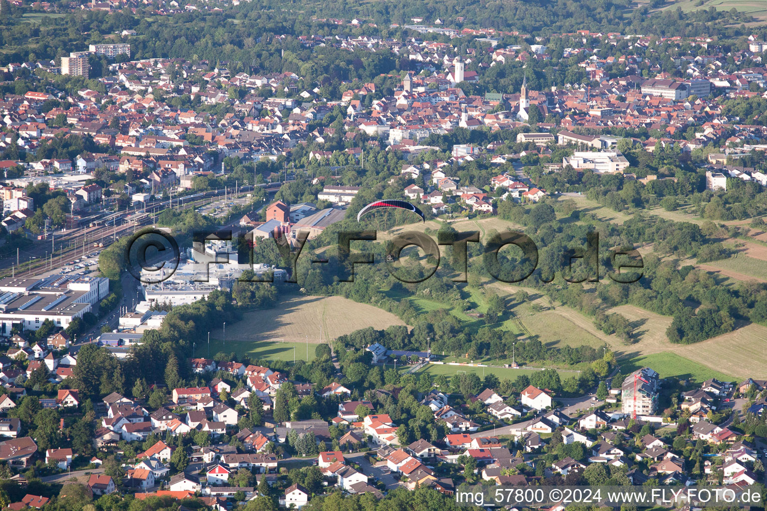 Quartier Rinklingen in Bretten dans le département Bade-Wurtemberg, Allemagne d'en haut