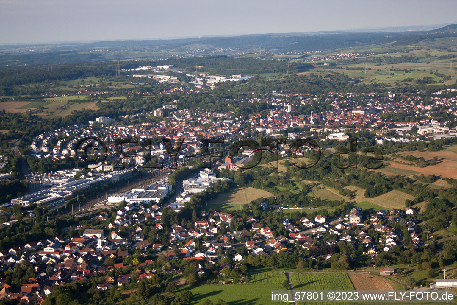 Photographie aérienne de Bretten dans le département Bade-Wurtemberg, Allemagne