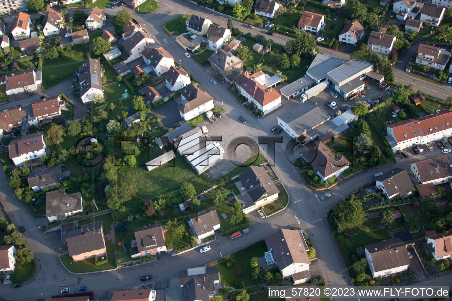 Photographie aérienne de ENDERES logistique, expédition à le quartier Diedelsheim in Bretten dans le département Bade-Wurtemberg, Allemagne