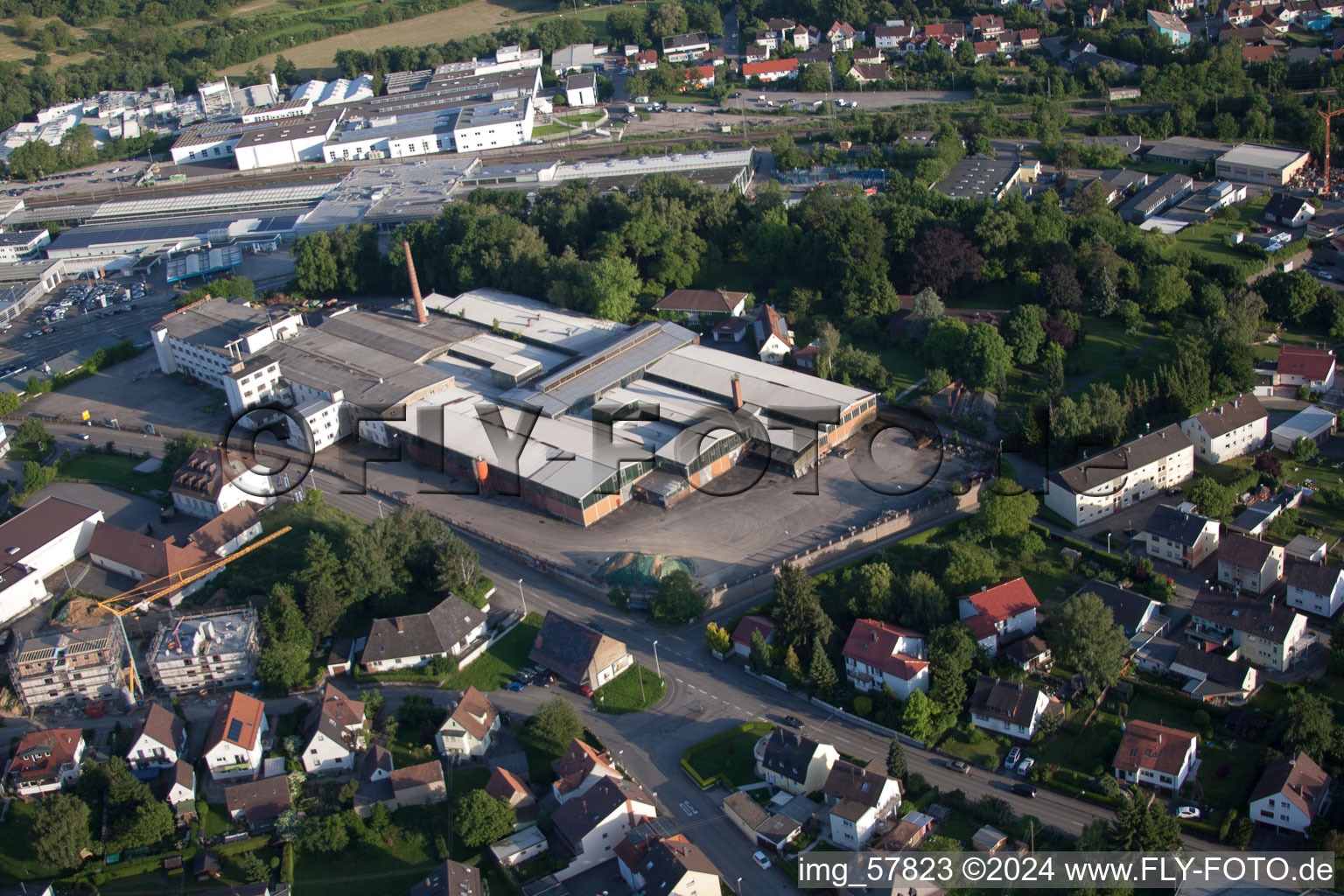 Quartier Diedelsheim in Bretten dans le département Bade-Wurtemberg, Allemagne hors des airs