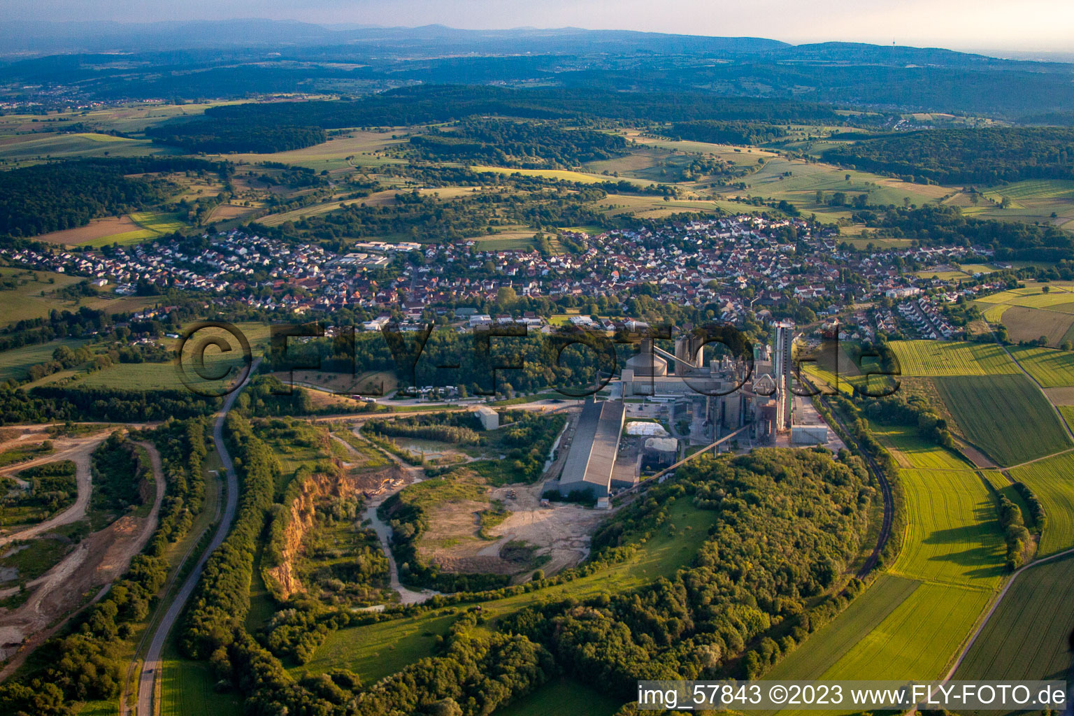 Photographie aérienne de Quartier Wössingen in Walzbachtal dans le département Bade-Wurtemberg, Allemagne