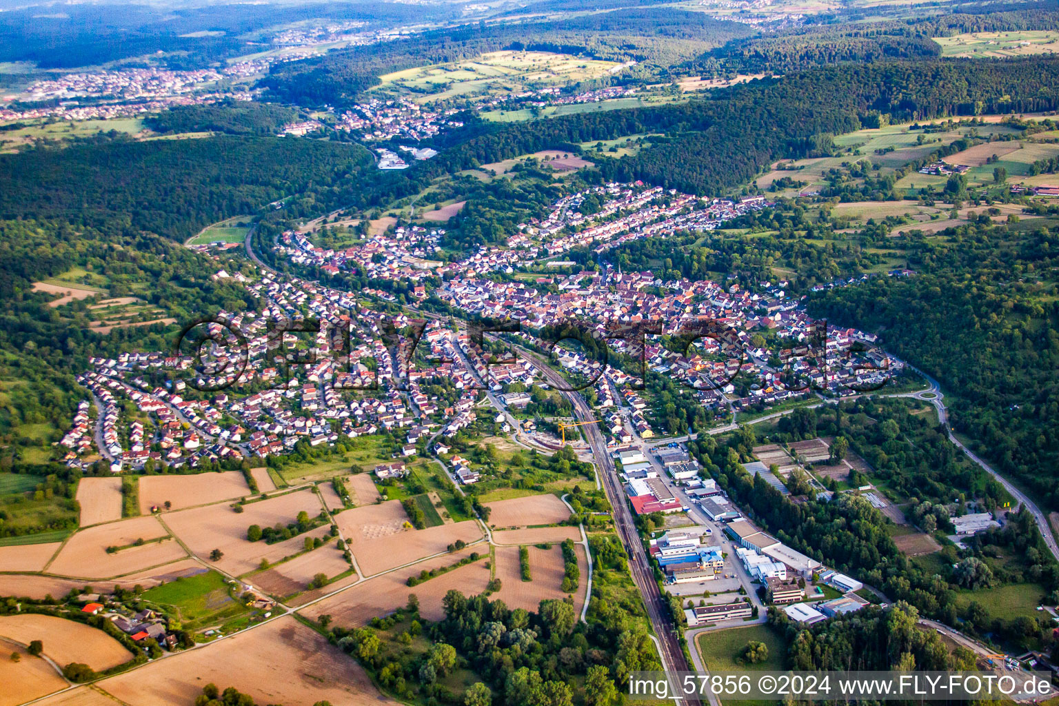 Photographie aérienne de Quartier Söllingen in Pfinztal dans le département Bade-Wurtemberg, Allemagne