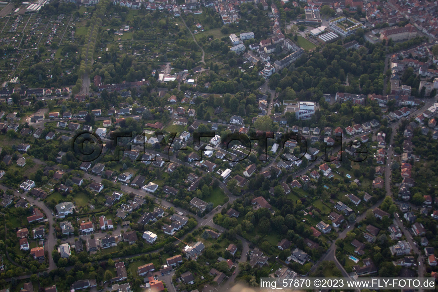 Photographie aérienne de Quartier Durlach in Karlsruhe dans le département Bade-Wurtemberg, Allemagne