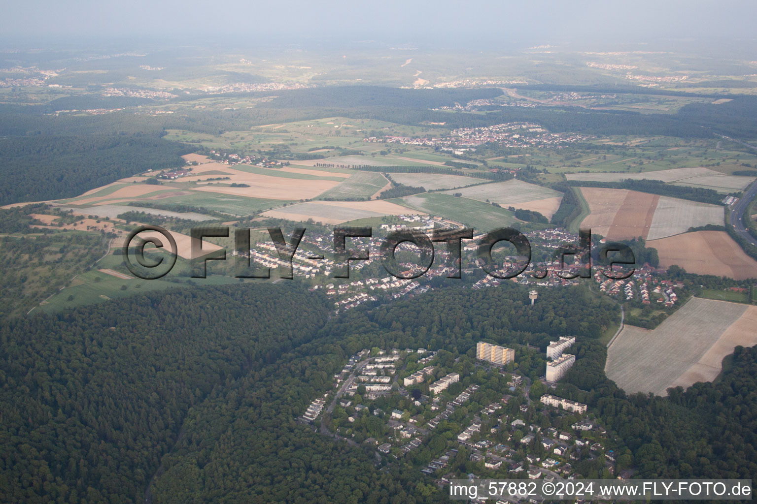 Quartier Durlach in Karlsruhe dans le département Bade-Wurtemberg, Allemagne hors des airs