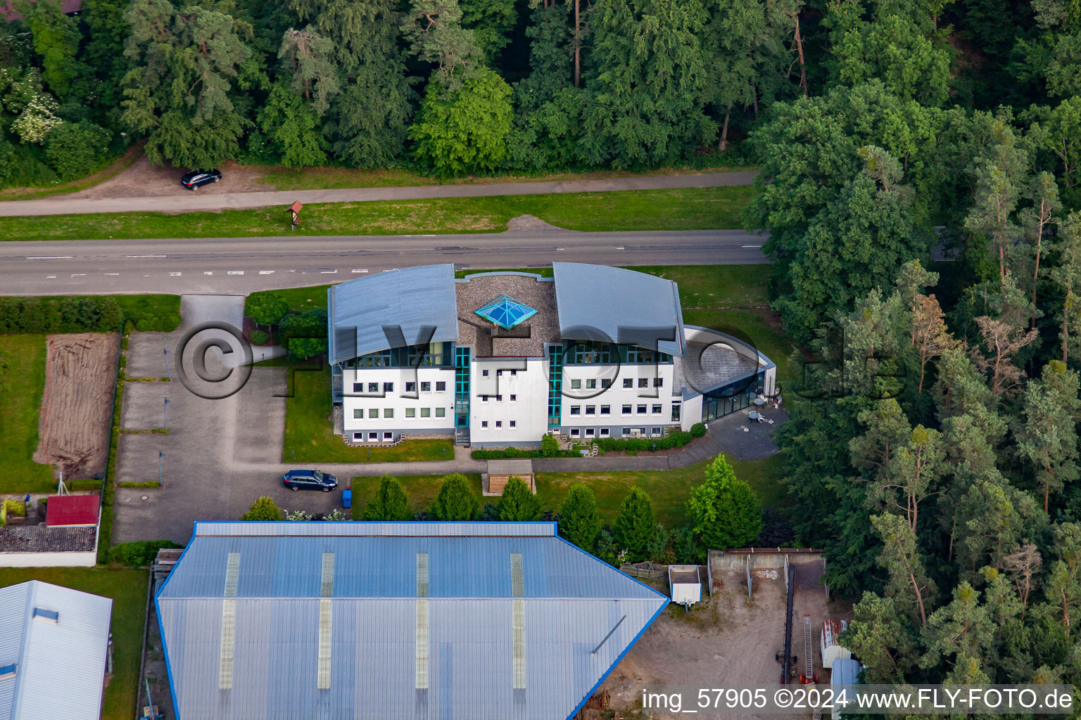 Enregistrement par drone de Rheinzabern dans le département Rhénanie-Palatinat, Allemagne