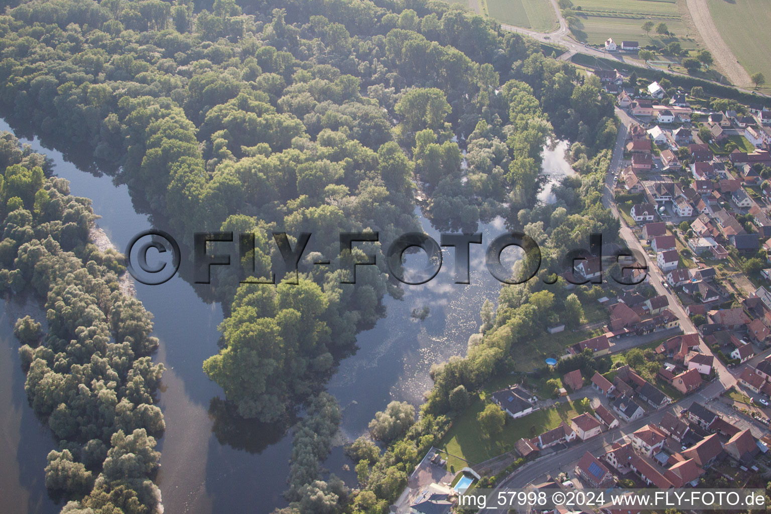 Munchhausen dans le département Bas Rhin, France vue d'en haut