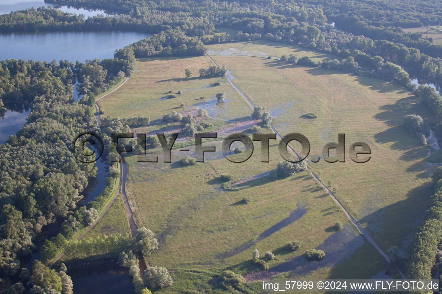 Munchhausen dans le département Bas Rhin, France depuis l'avion