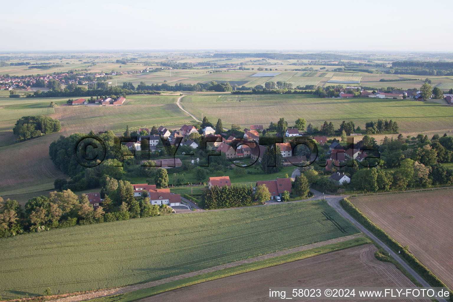 Vue aérienne de Geisberg dans le département Bas Rhin, France