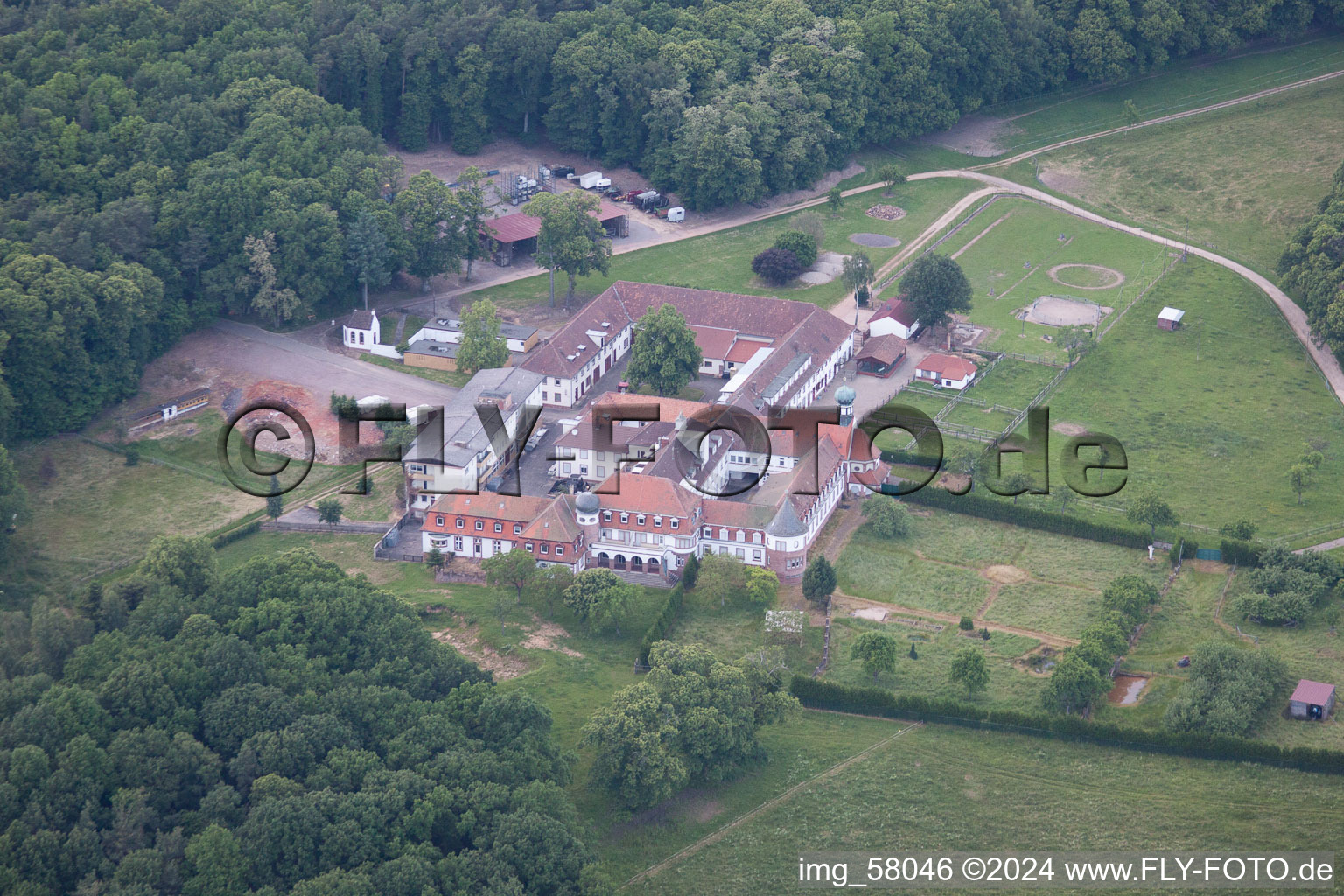 Bad Bergzabern dans le département Rhénanie-Palatinat, Allemagne d'en haut