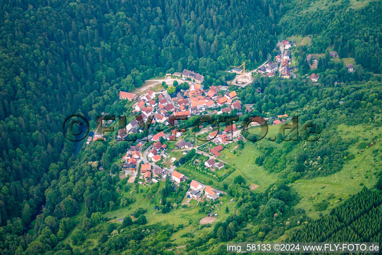 Vue aérienne de Quartier Neuwerk in Oberharz am Brocken dans le département Saxe-Anhalt, Allemagne