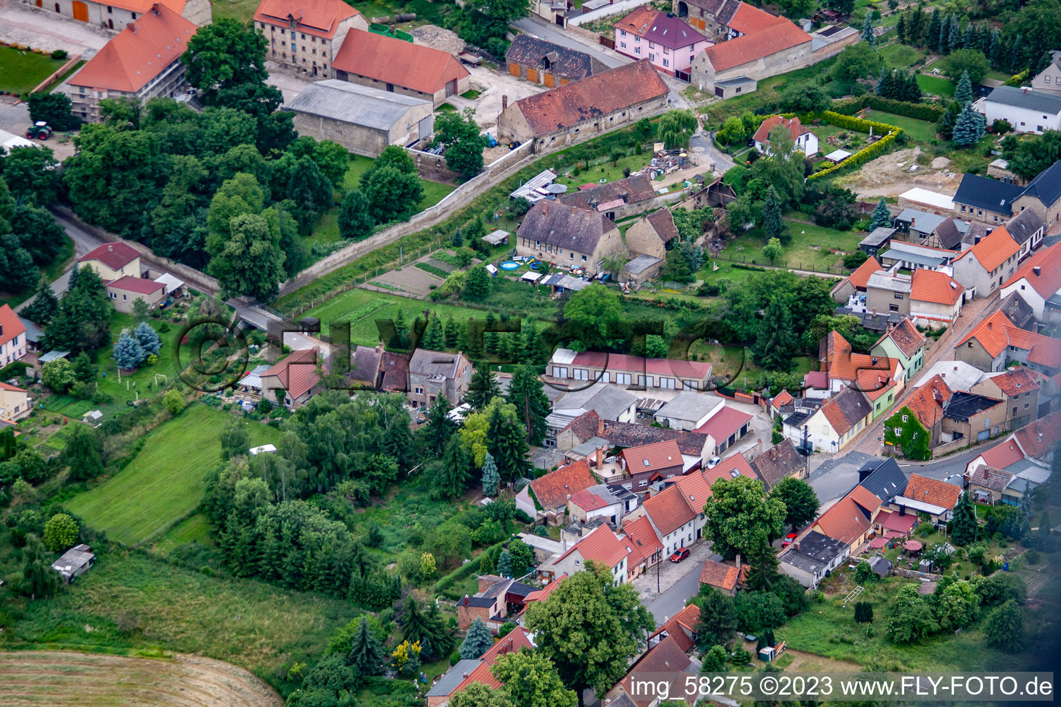 Vue aérienne de Quartier Cochstedt in Hecklingen dans le département Saxe-Anhalt, Allemagne