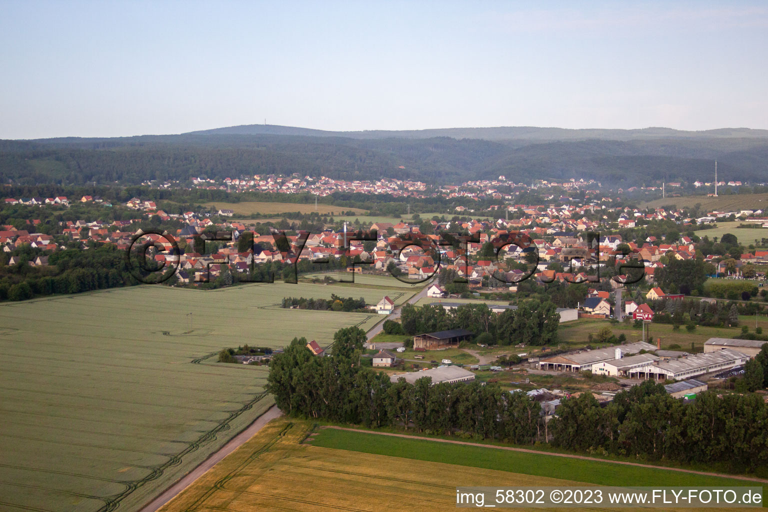 Quartier Rieder in Ballenstedt dans le département Saxe-Anhalt, Allemagne d'en haut