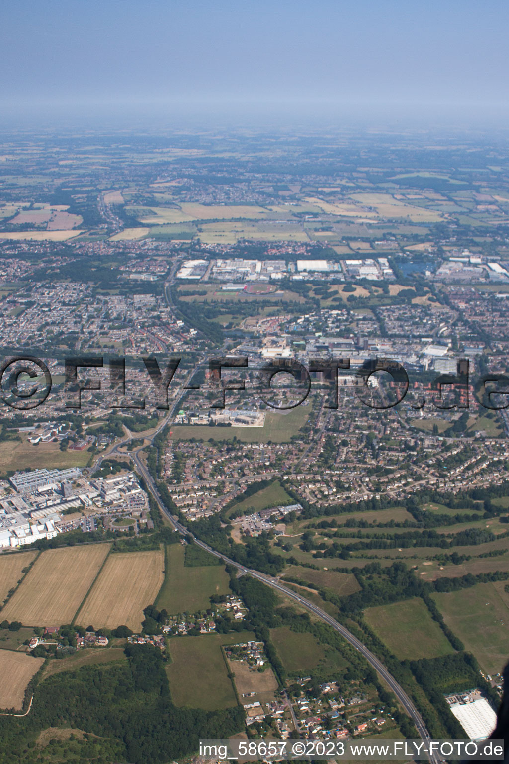 Photographie aérienne de Fobbing dans le département Angleterre, Grande Bretagne
