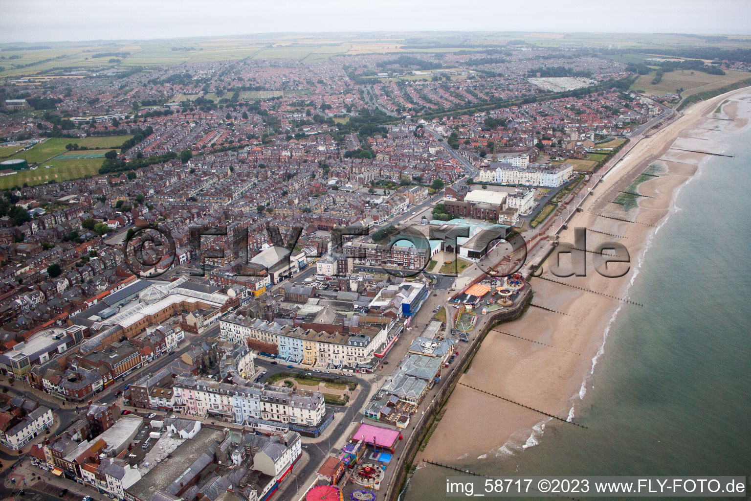 Photographie aérienne de Bridlington dans le département Angleterre, Grande Bretagne