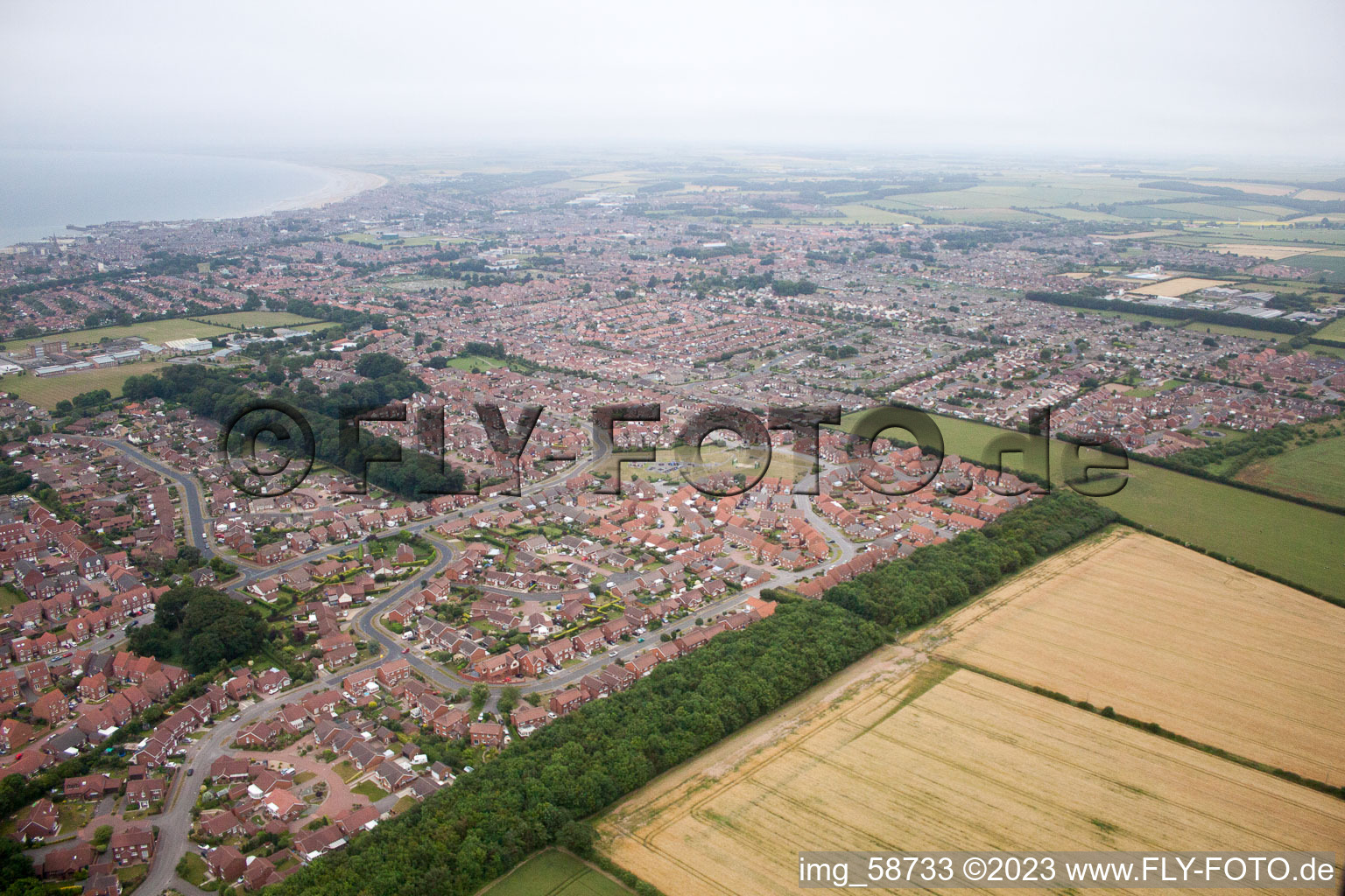 Photographie aérienne de Bempton dans le département Angleterre, Grande Bretagne