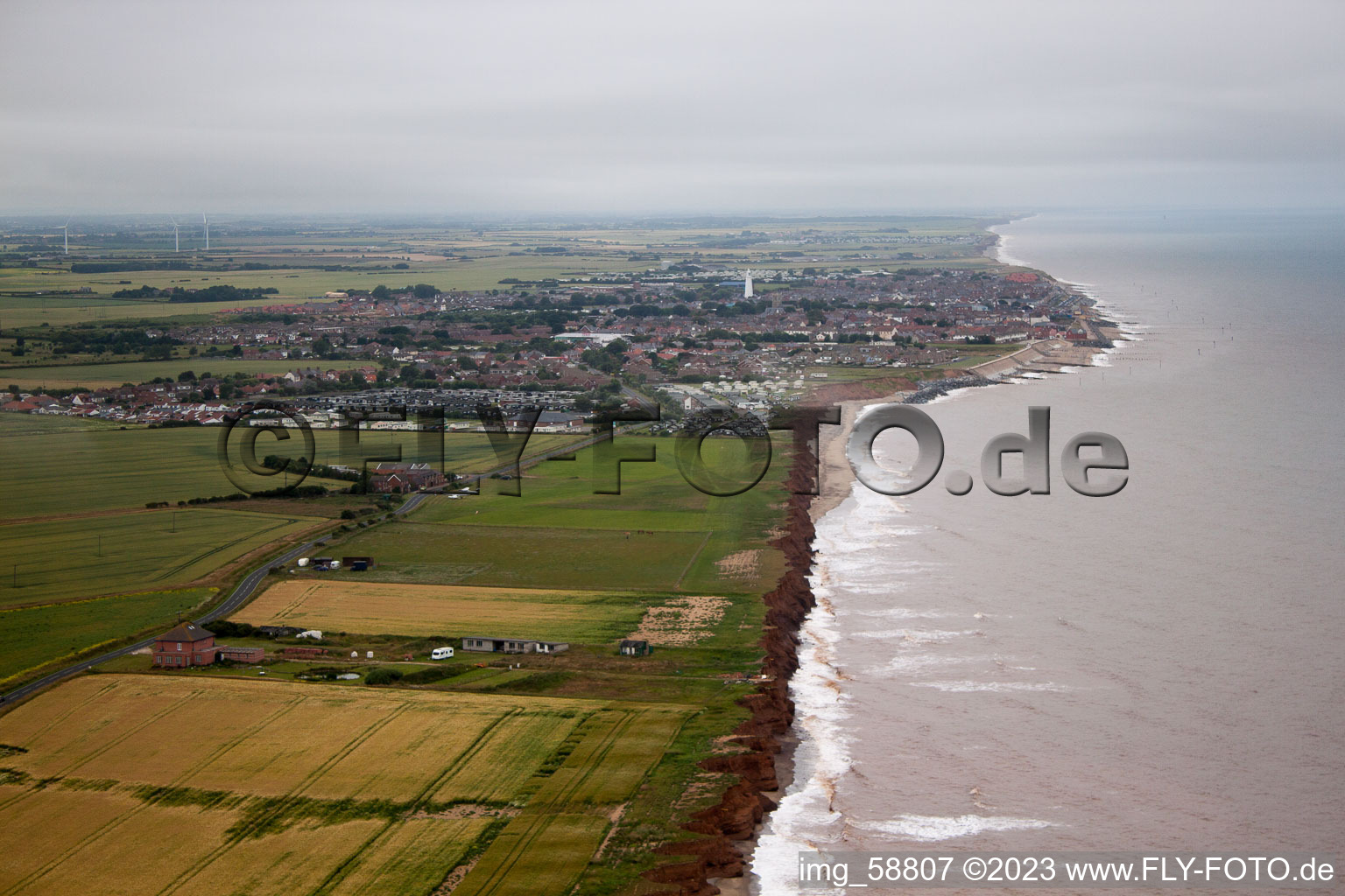 Photographie aérienne de Hollym dans le département Angleterre, Grande Bretagne