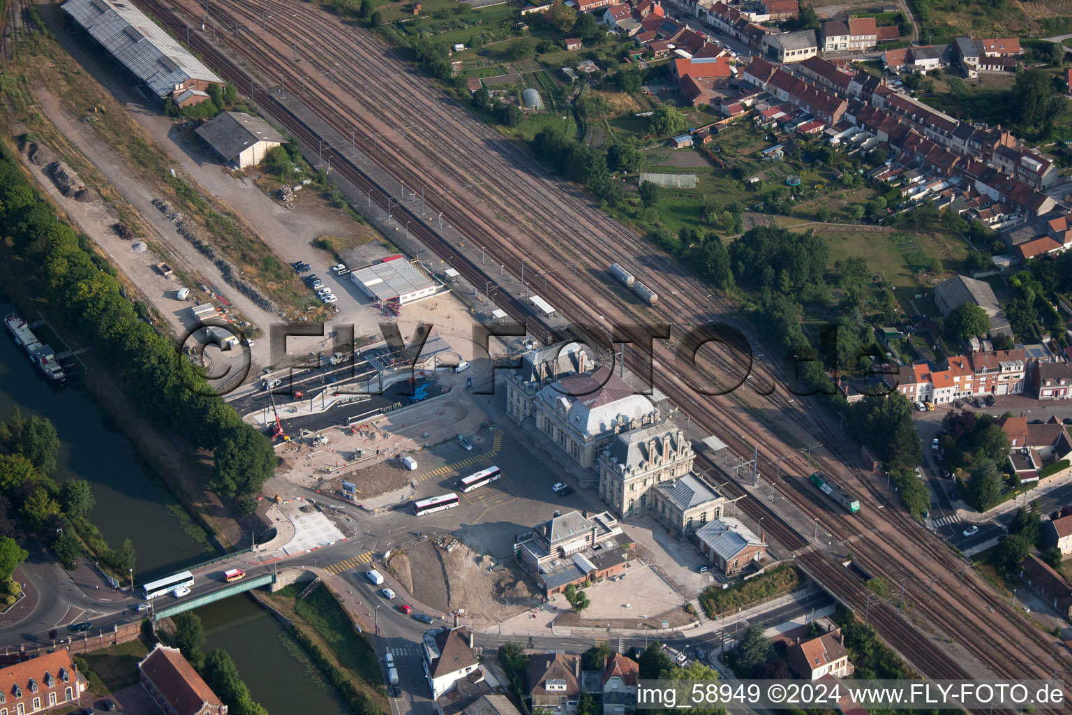 Photographie aérienne de Saint-Omer dans le département Pas de Calais, France