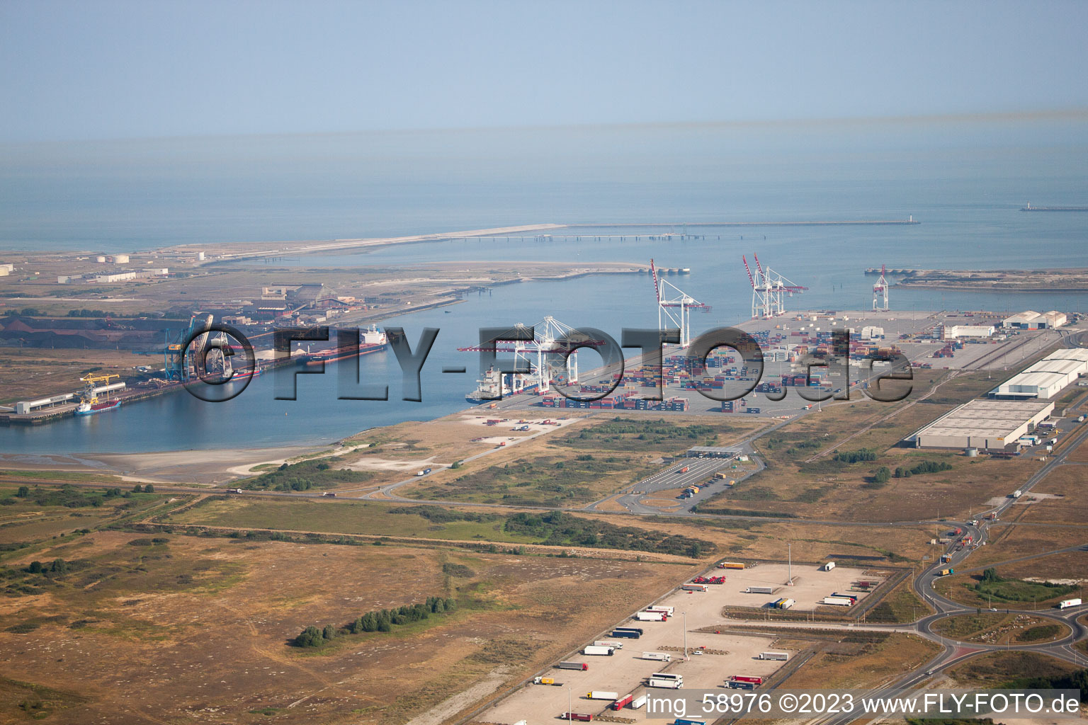 Photographie aérienne de Port à Loon-Plage à Loon-Plage dans le département Nord, France