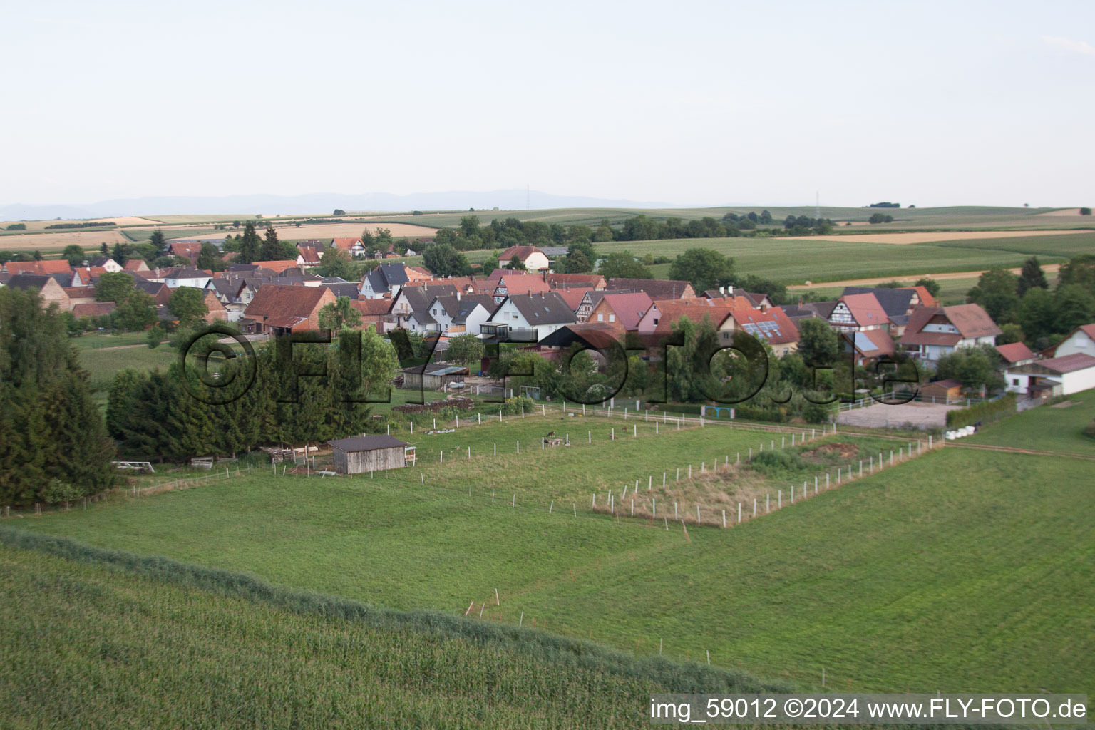 Photographie aérienne de Schleithal dans le département Bas Rhin, France