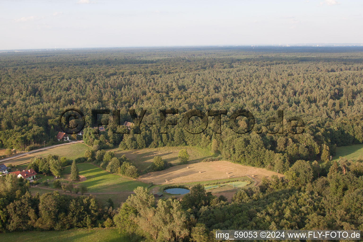 Bienwaldmühle dans le département Rhénanie-Palatinat, Allemagne vue du ciel