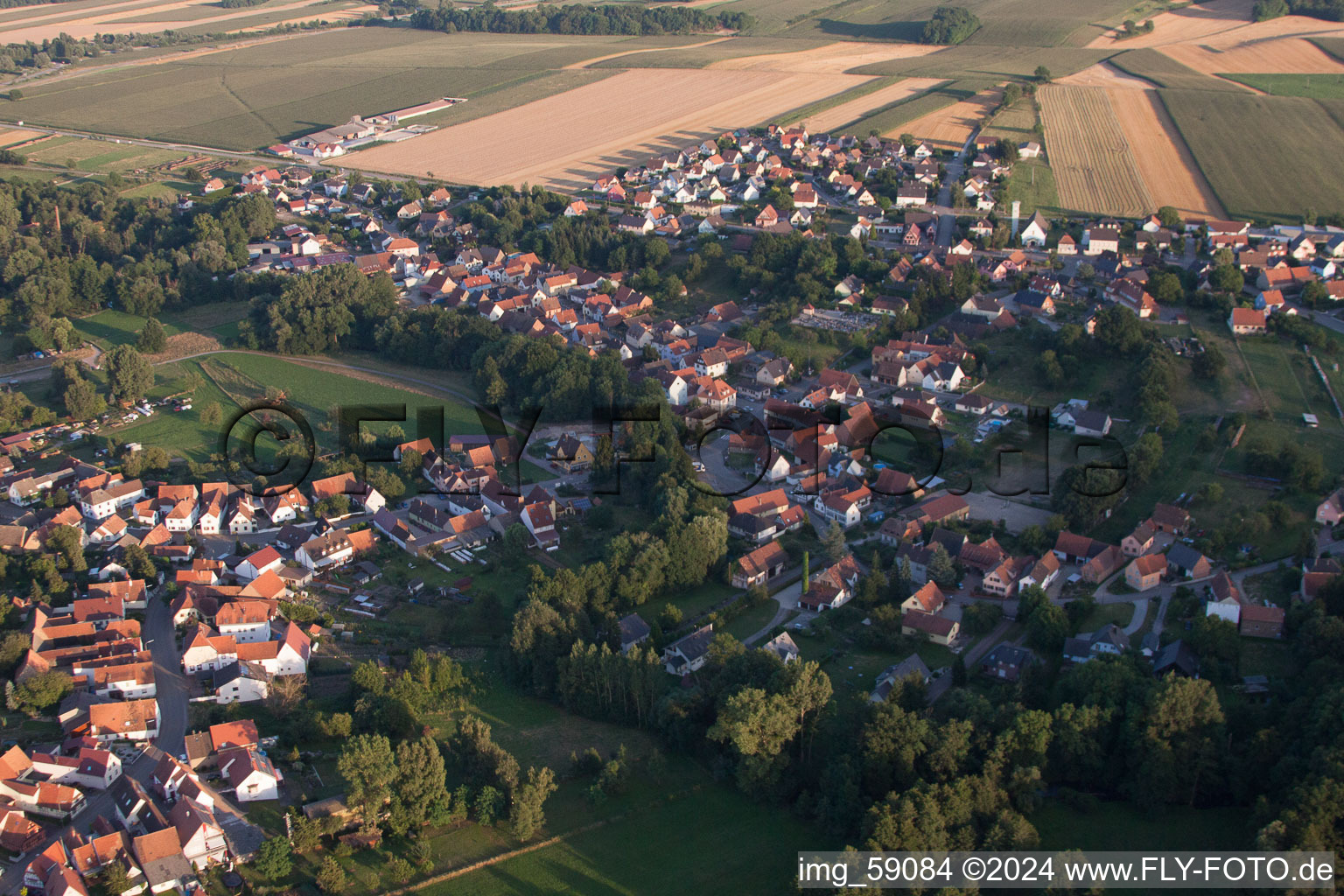 Scheibenhardt dans le département Rhénanie-Palatinat, Allemagne hors des airs