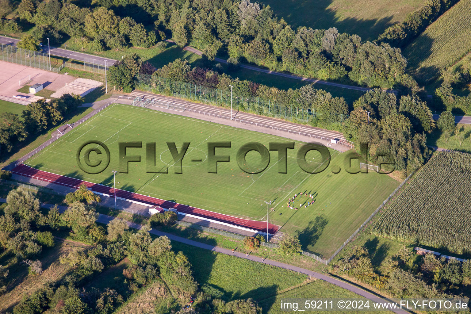 Photographie aérienne de Terrains de sport SV Sinzheim eV à Sinzheim dans le département Bade-Wurtemberg, Allemagne