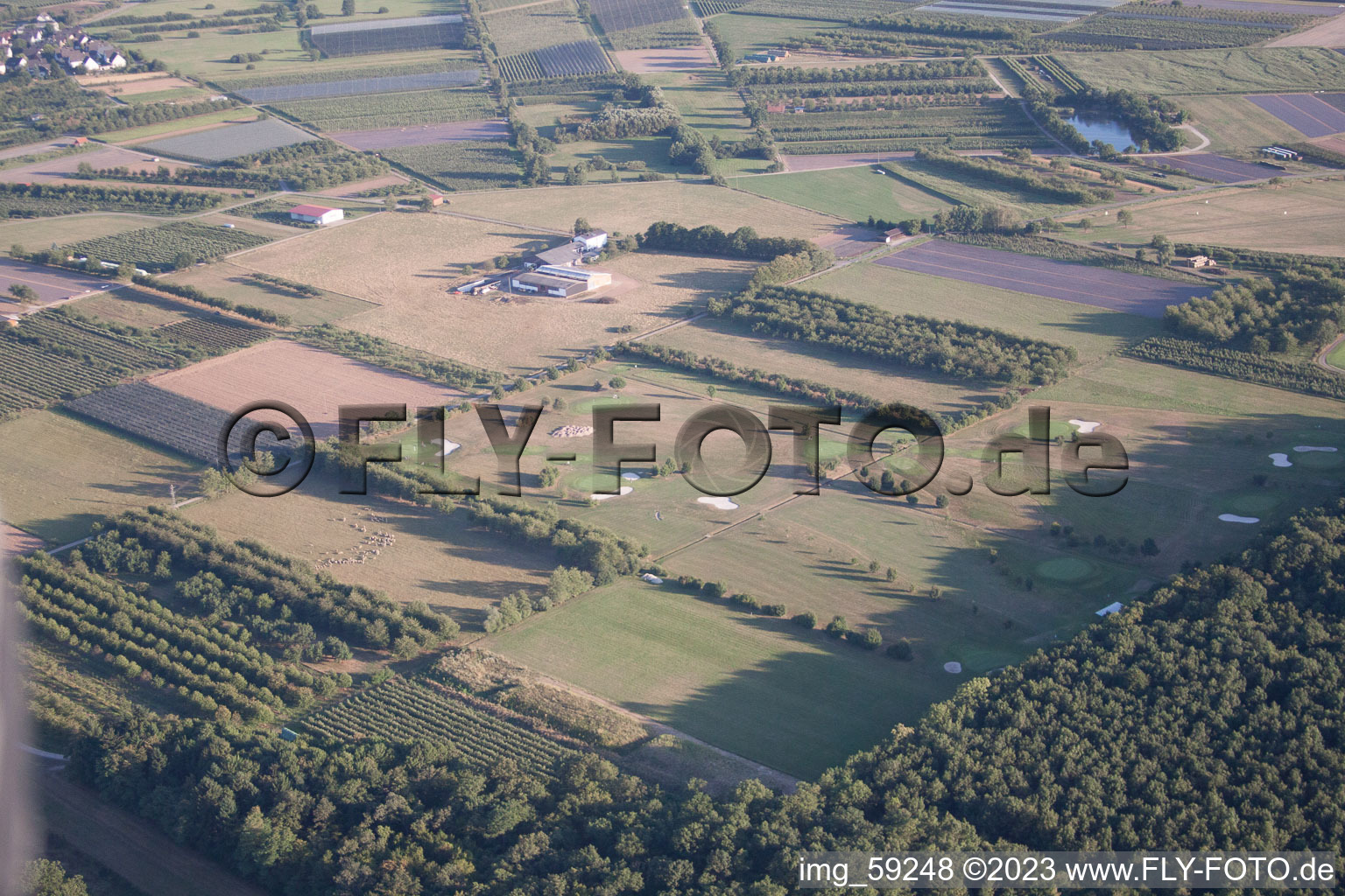 Vue aérienne de Club de golf Urloffen à le quartier Urloffen in Appenweier dans le département Bade-Wurtemberg, Allemagne