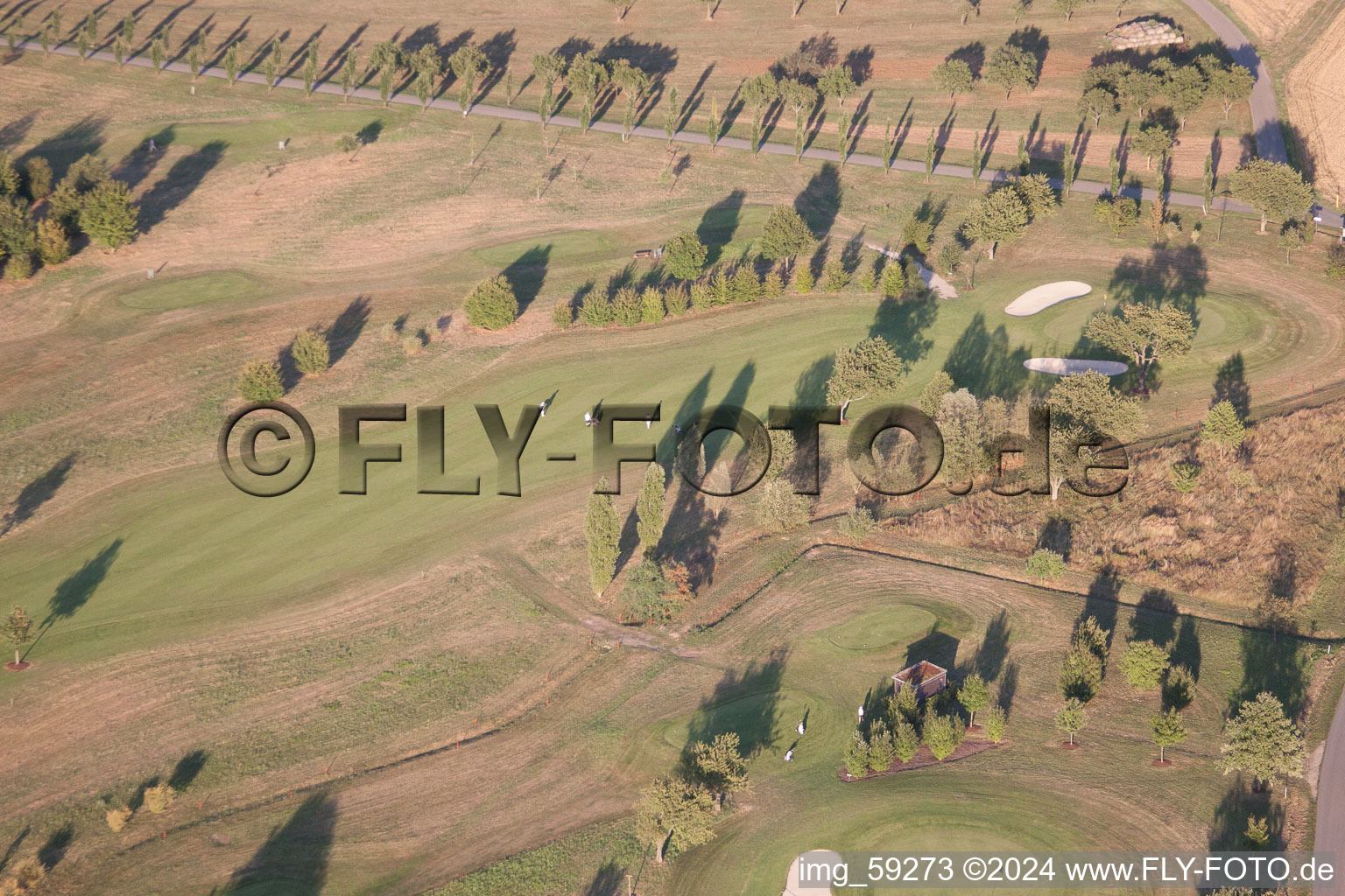 Vue oblique de Club de golf Urloffen à le quartier Urloffen in Appenweier dans le département Bade-Wurtemberg, Allemagne