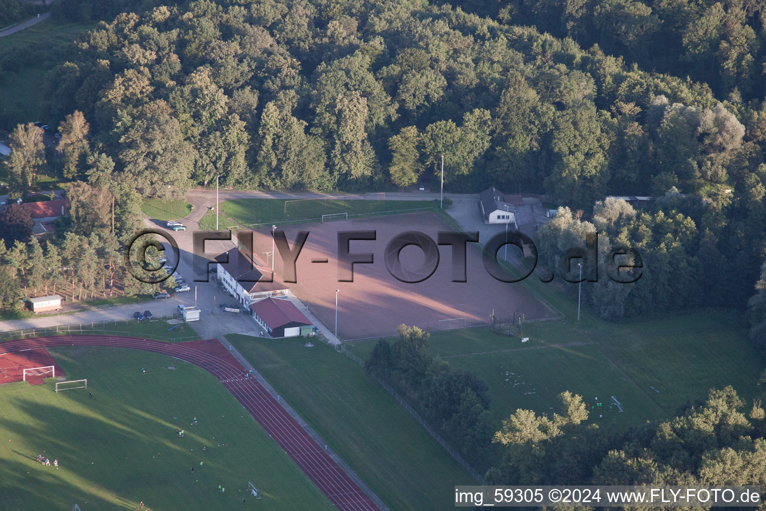 Vue oblique de Club sportif Appenweier 1925 eV à Appenweier dans le département Bade-Wurtemberg, Allemagne