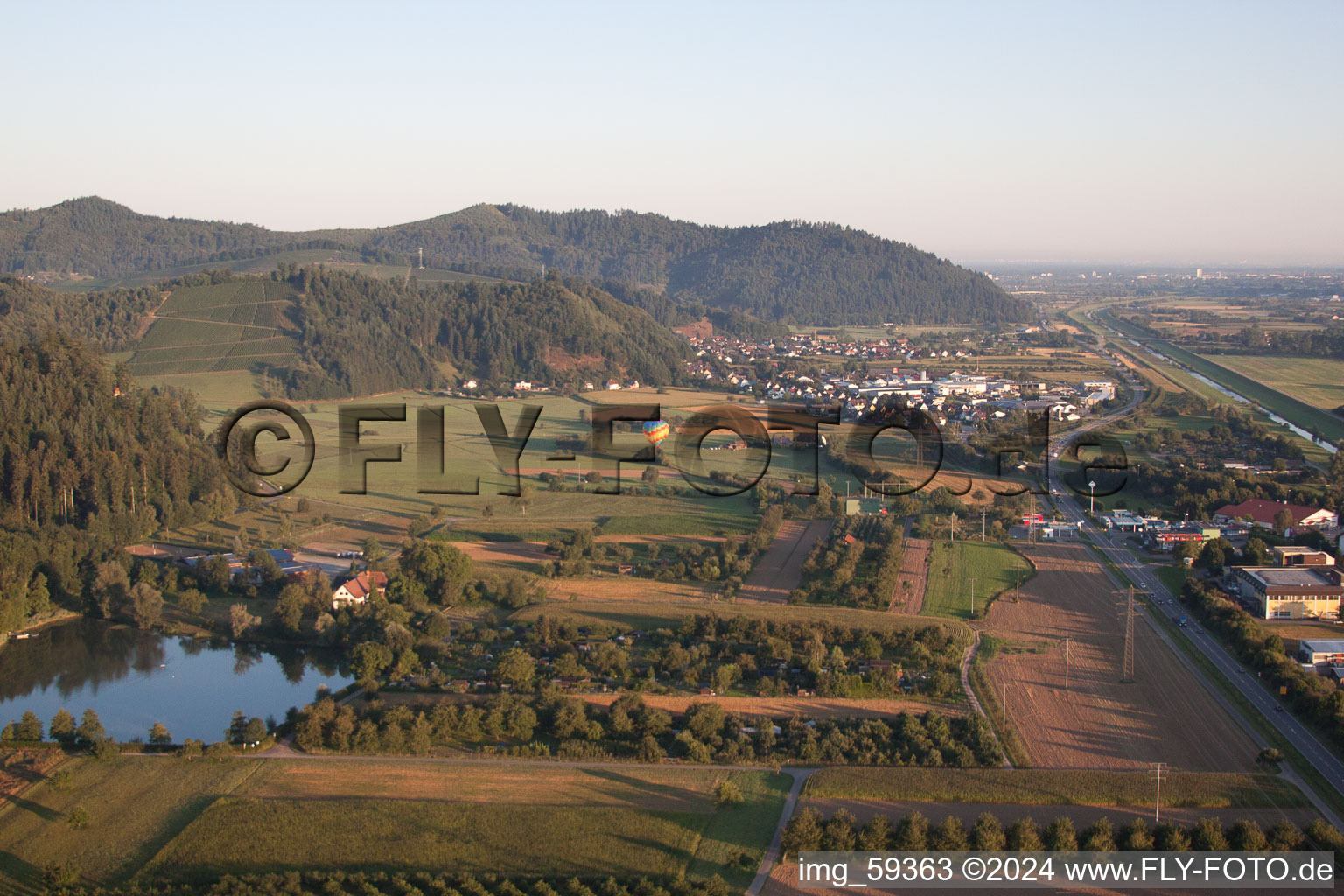 Vue aérienne de Gengenbach dans le département Bade-Wurtemberg, Allemagne