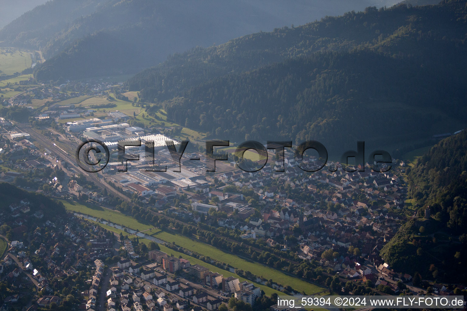 Biberach dans le département Bade-Wurtemberg, Allemagne vue du ciel