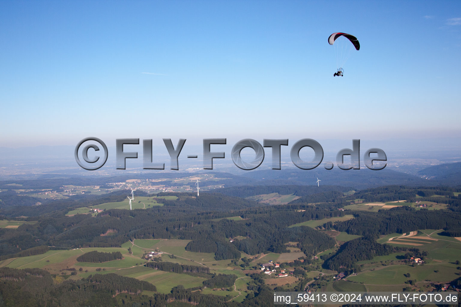 Vue aérienne de Freiamt dans le département Bade-Wurtemberg, Allemagne