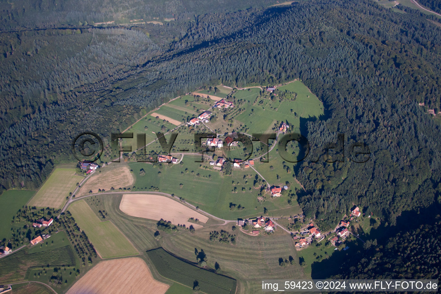 Vue oblique de Freiamt dans le département Bade-Wurtemberg, Allemagne