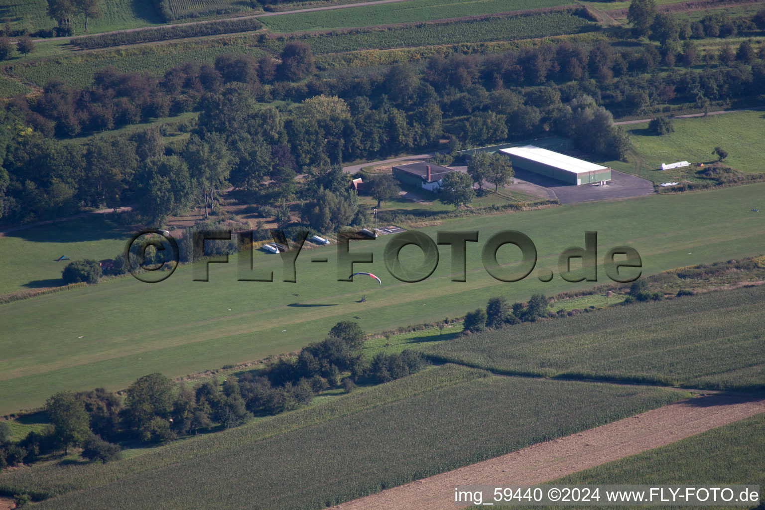 Vue aérienne de Glissement à Altdorf-Wallburg dans le département Bade-Wurtemberg, Allemagne