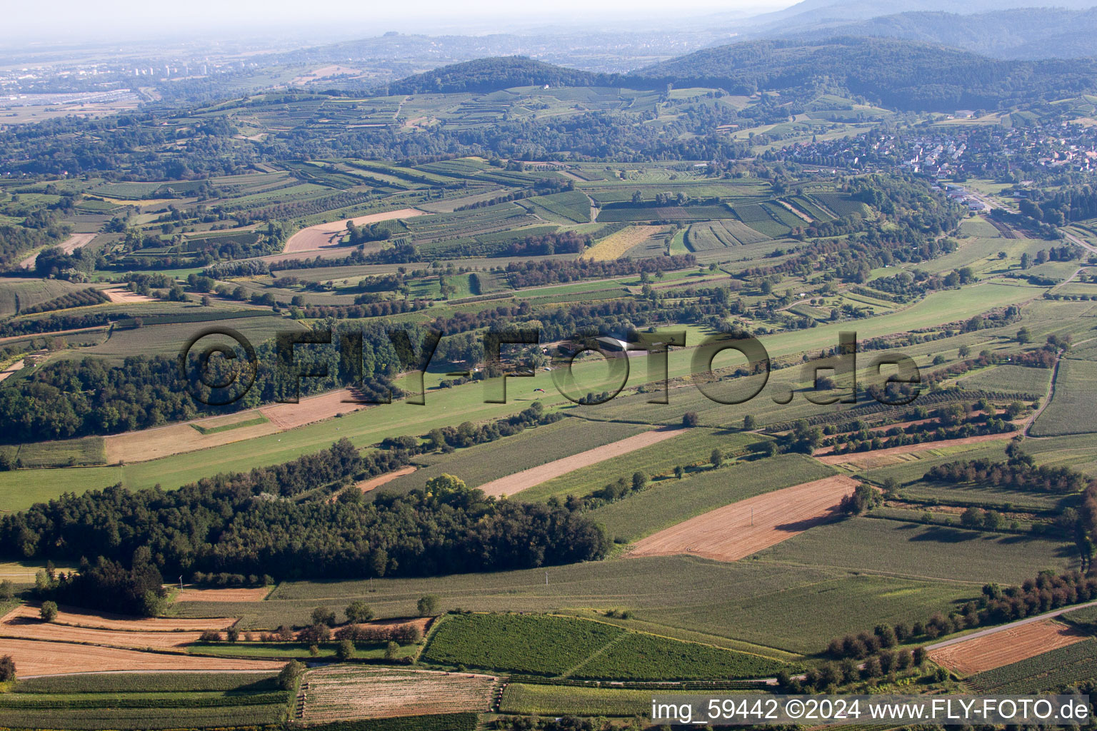 Vue aérienne de Glissement à Altdorf-Wallburg dans le département Bade-Wurtemberg, Allemagne