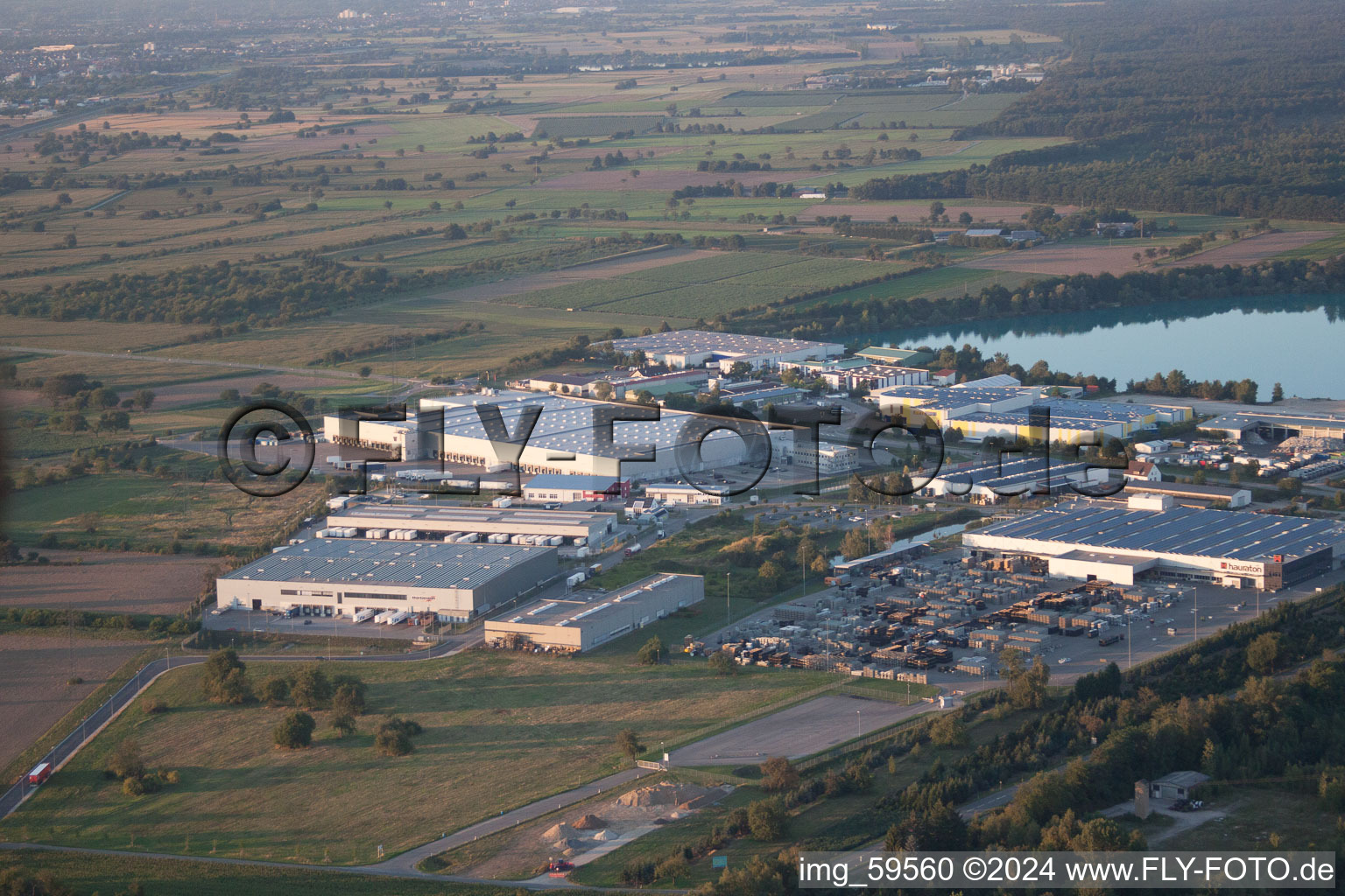 Photographie aérienne de Zone industrielle W à Muggensturm dans le département Bade-Wurtemberg, Allemagne