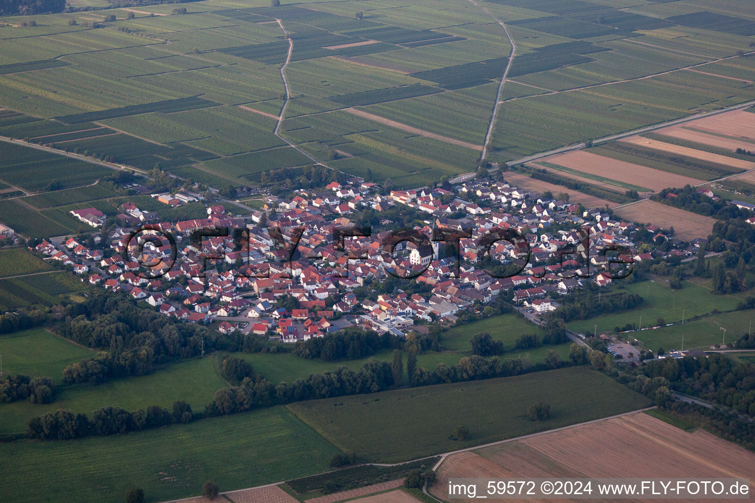 Image drone de Venningen dans le département Rhénanie-Palatinat, Allemagne