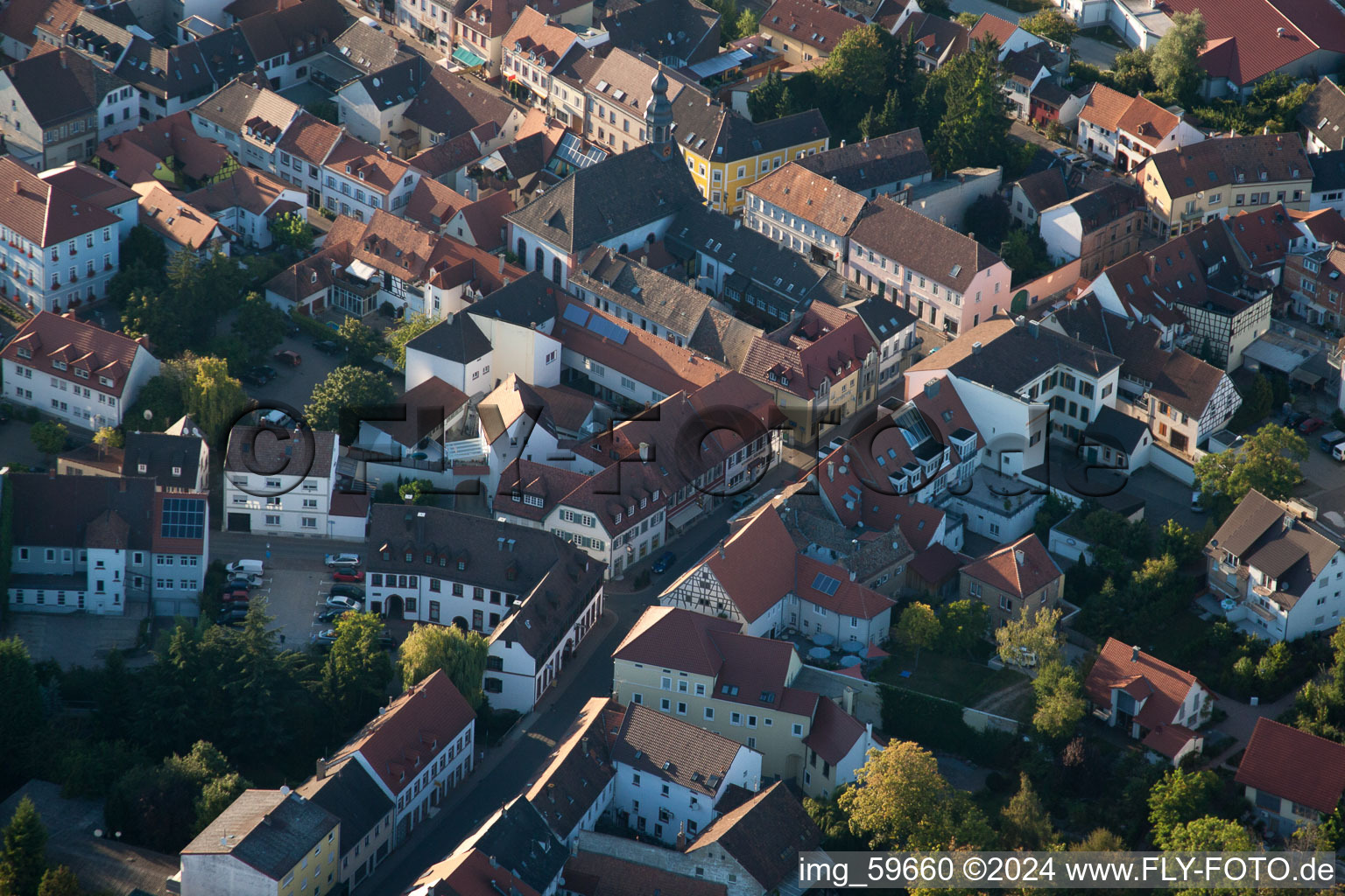 Photographie aérienne de Germersheim dans le département Rhénanie-Palatinat, Allemagne